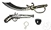 Kit per Pirata con benda, orecchino, pistola e spada