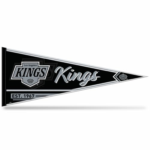 Rico Industries NHL Hockey Los Angeles Kings Classic 12" x 30" Felt Wall Décor Pennant - Great for Home/Bed Room/Man Cave Décor