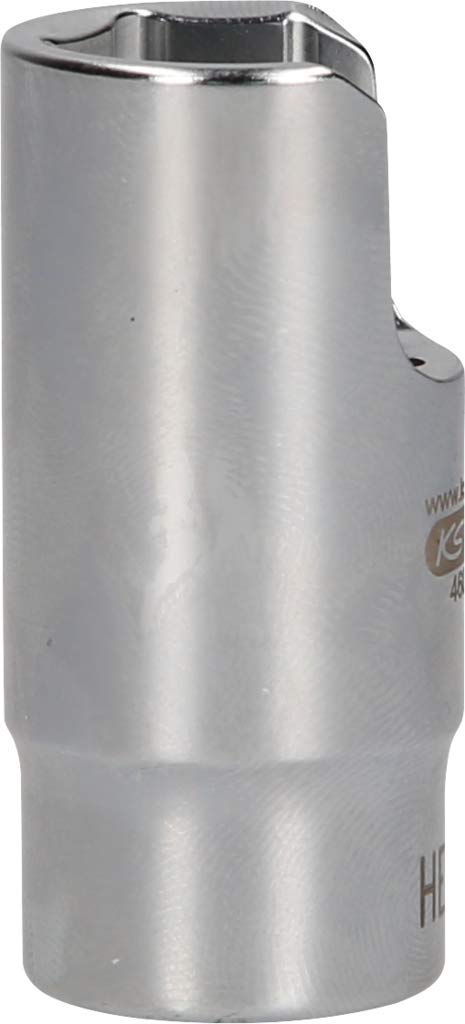 KS Tools 460.5088 Llave de vaso angular especial de 3/8" para uniones de tubos, 17 mm