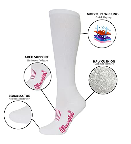 Wrangler Women's Ultra Dri Western Knee High Boot Socks (1 Pair)2