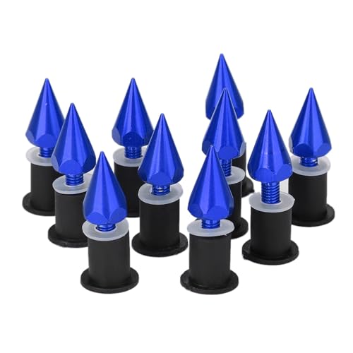 Image of Windshield Windscreen Spike Bolts with M5 Screws and Nuts for Motorcycle, Sports Car, Off-Road Vehicle, and Scooter Modification, Reinforcement, and Decoration (CNC Machined Aluminum Alloy)