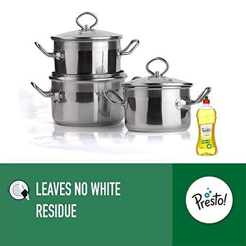 Image of Amazon Brand - Presto! Dishwash Gel 750 ml pack of 2 (Lemon + Lime)