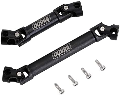 INJORA Steel Drive Shaft 2Pcs Center Drive Shaft for Axial SCX24 AXI00002 JLU AXI00001 C10 Bronco AXI00006 Upgrate Parts