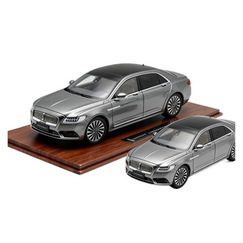 Véhicule Miniature Lincoln Grand Touring 2018 Échelle 1/18 Gris Jouet de Collection Auto