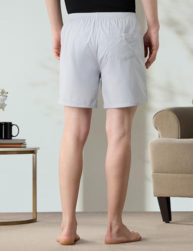 Image of Amazon Brand - Symbol Men Cotton Printed Boxer Shorts (Combo Pack of 2) Casual | Underwear | Half Pants | Short Pant - Regular Fit with Slant Pocket