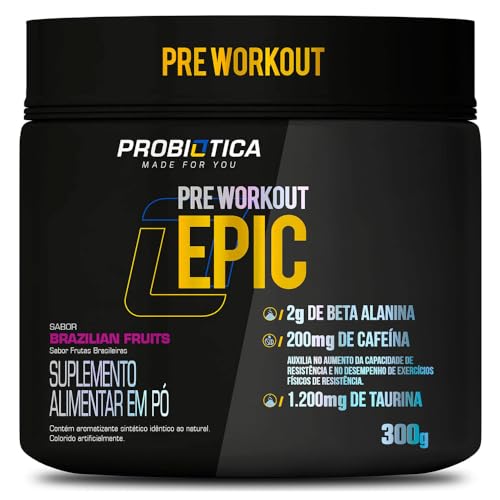 Pré Treino Epic (300g) Frutas Brasileiras - Probiótica