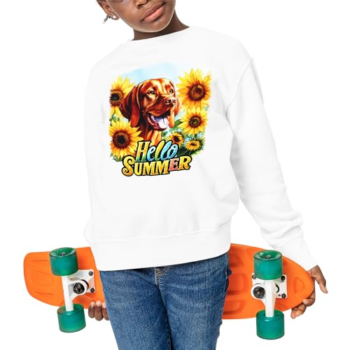 Dog Hello Summer Sunshine Sunflowers Spring retro vintage Adult Youth T-shirt Hoodie Sweatshirt4