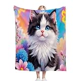 Dozrmey Manta para Cama Individual Coche Carrera, 150x200 cm Manta Versátil para Interiores, Tejido de Franela Salón Dormitorio y Zonas de Descanso, Sin Pérdida de Color W316 D316-