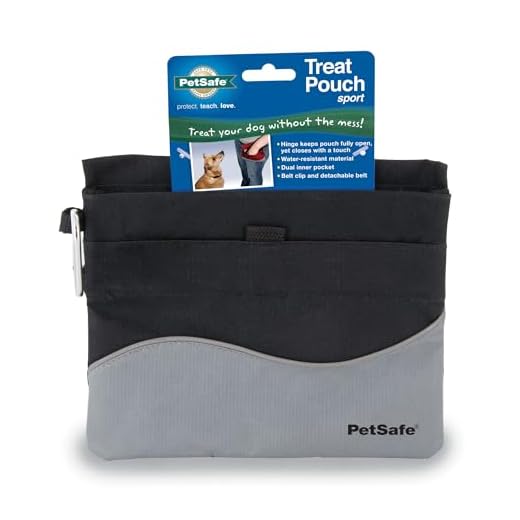 PetSafe Treat Pouch Sport - Easy Access Waterproof Treat Pouch for Daily Use - Convenient Phone & Keys Carry with Divided Inner Pocket & Front Storage Pocket - Adjustable Fit - Standard - Black