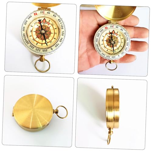 Brújula de Cobre Portátil para Camping y Supervivencia miniatura 4