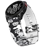 TOPsic - Pulsera de silicona de 6 bandas 22 mm para 6/6 Pro/6 zafiro, 5/5 Plus/Forerunner 935/Forerunner 945/7/7 Solar/7 zafiro solar