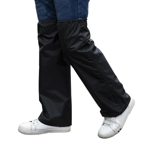 [JetWave] レッグカバー 防水 撥水 梅雨対策 ブラック 自転車 通勤 通学...