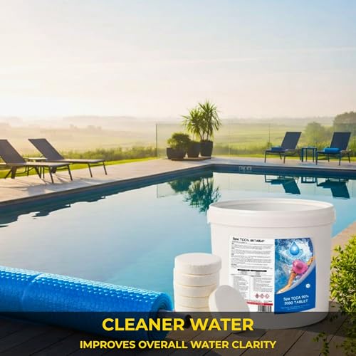 5 Kg Stabilised Chlorine Tablets 25 x 200g Slow Release Large Dispenser Tablets for Hot Tubs, Swimming Pools, Spas, Paddling Pool Water Cleaning and Sanitising - Image 5