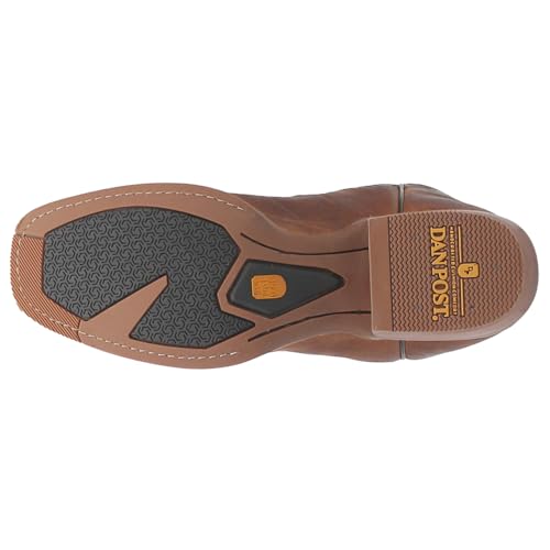 Dan Post Mens Richland Embroidered Square Toe Pull On Casual Boots Mid Calf - Brown - Size 13 D4