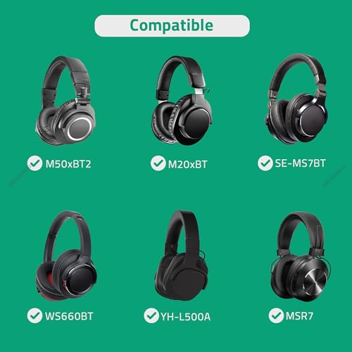 Image of GEEKRIA Audio Cable Compatible with Yamaha YH-L500A, ATH-SR5, ATH-AR3BT, ATH-M20xBT, ATH-M50xBT2, Pioneer SEMS7BT Headphones, 3.5mm Aux Replacement Stereo Cord (4ft /1.2m)