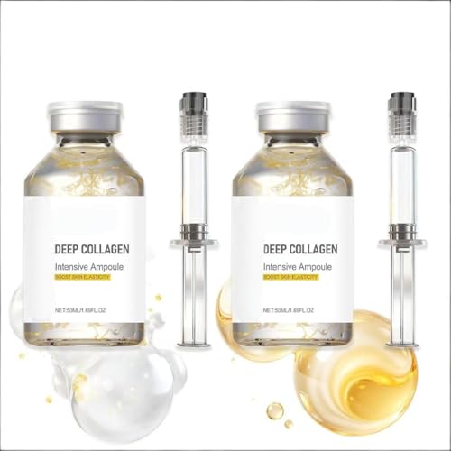 2pcs Silk Peptide Intensive Lifting Ampoule - Deep Collagen Silk Peptide Intensive Lifting Ampoule Serums For Face Tightening And Lifting