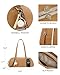 BOSTANTEN Handbags for Women Trendy Vegan Leather Underarm Purse Daily Shoulder Bag with Baseball Charm Brown