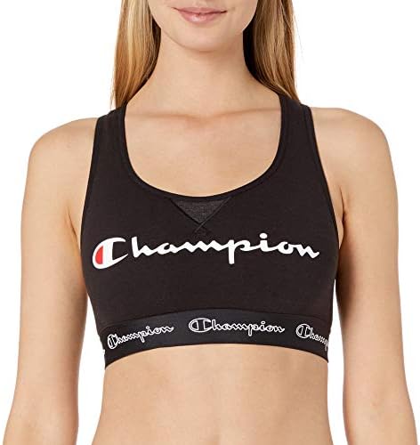 Champion Women's The Authentic Sports Bra, Black, Small