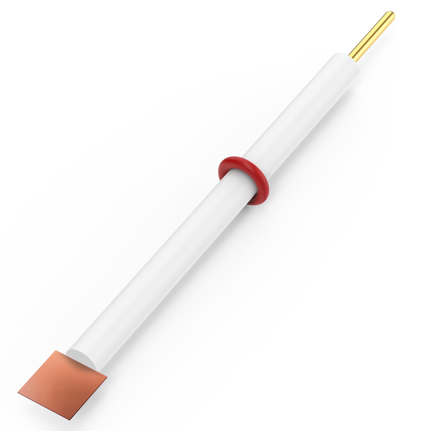 Labasics Copper Electrode, 99.98% Purity 10x10x0.1 mm Metal Sheet Electrode Copper Sheet Electrode with PTFE Body Compatible with Labasics Electrolytic Cell