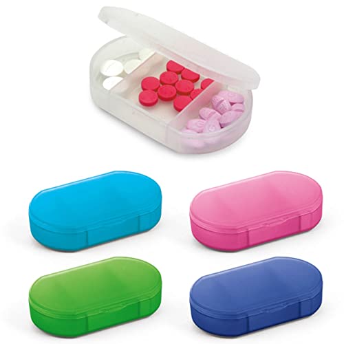 Porta Comprimidos com 3 Divisórias TopGet (Azul Claro)