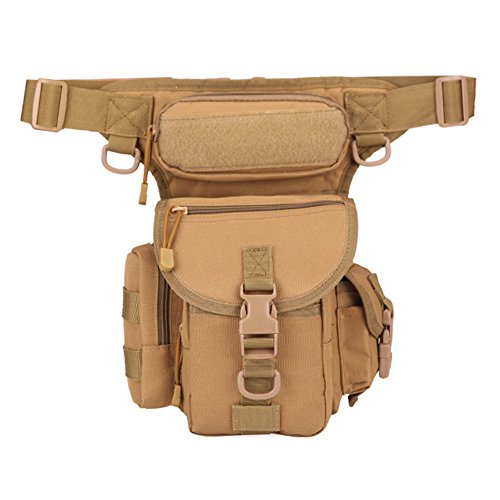 Woopower - Bolsa táctica Militar para piernas, Multiusos, Impermeable, para Uso al Aire Libre, para Bicicleta, Ciclismo, Senderismo, Acampada, Amarillo