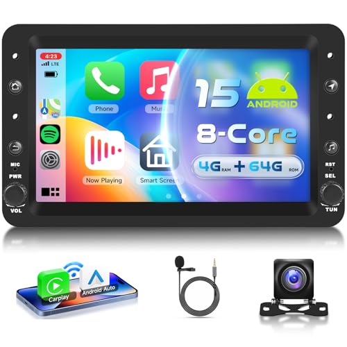 CarPlay e Android Auto senza Fili: Questa radio auto a schermo tactile supporta connessioni senza fili per CarPlay e Android Auto, offrendo accesso istantaneo alle chiamate, mappe, musica e altro. Supporta anche un controllo vocale avanzato attraverso Siri/Goo-gle