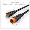 Laisomeke Julet 3Pin Male/Female Waterproof Cable Electric Bike Extension Cable Connector for Ebike Light Throttle Ebike Display Ebike Parts Extend Cable (5pack) #1