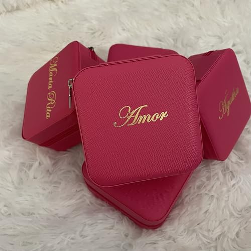 Porta Joias Personalizado (Rosa Pink)