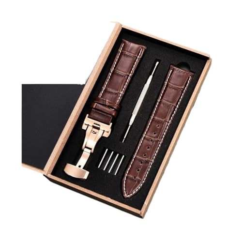 Bracelet montre 20mm en cuir de vachette véritable élégant et souple - 3