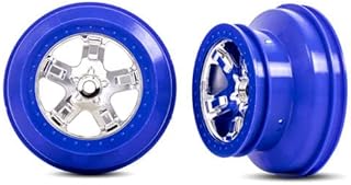 Traxxas Wheels SCT Chrome Blue Beadlock (4WD Front/Rear, 2WD Rear only) 5868A