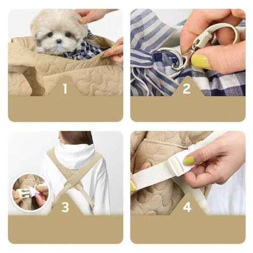 Mochila transpirable para perros con diseño ergonómico y bolsillos de viaje 6
