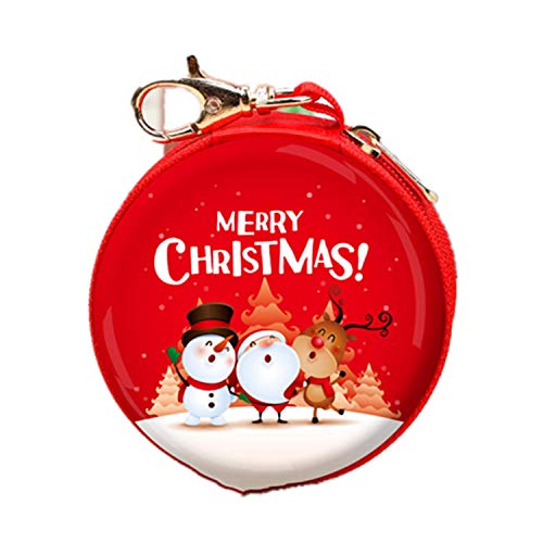 Preisvergleich Produktbild Weihnachten Geldbörsen Andern,Kinder Mini Geldbörse runde Weihnachtsgeldbörsen für Weihnachtsneujahrs-Kindergeschenk