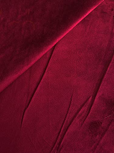 Tissu velours polyester au mètre couleur tabac grand rouleau ameublement 10m