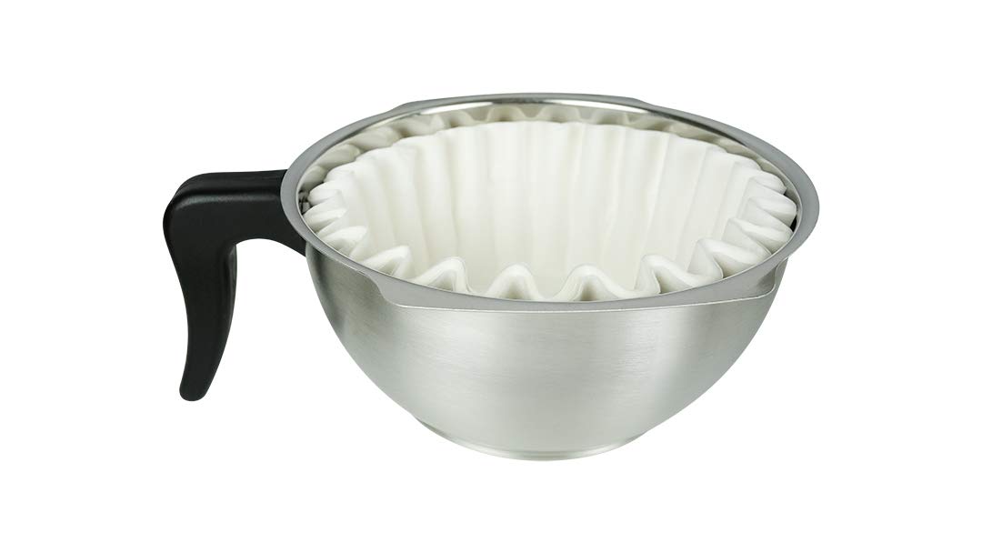 SARO Kaffeemaschine mit 2 Warmhalteplatten – Edelstahl/Glas – Inkl. 2 Glaskannen à 1,8 L – Brühzeit 5–6 Min – Trockenlaufschutz – B 195 x T 365 x H 445 mm - 2,243 kW – Modell SAROMICA K 24 T