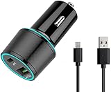 UrbanX Fast Car Charger 21W Car and Truck for Nokia 2720 Flip / 800 Tough / 2.3 / C1 / C2 / 1.3/125 / c3 / 2.4 / C10 / 105/220 / Asha PD 3.0 USB Charger Comes with USB A to Micro USB Cable 3.3FT