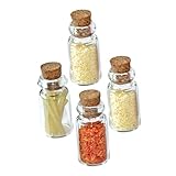 Mini botella: las botellas de condimentos artesanales exquisitamente detalladas son retro, adecuadas para la decoración de la escena del estudio de la casa de muñecas, decoración de miniaturas