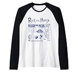 Guía de Viaje intergaláctica de Rick and Morty Merch Camiseta Manga Raglan
