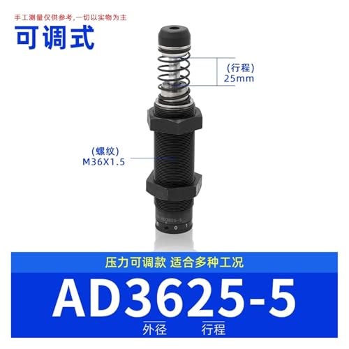 Amortisseur de pression réglable hydraulique AD1412 pour stopper les vibrations - 2