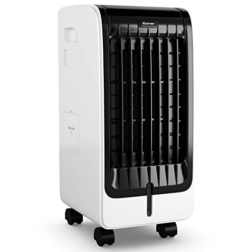 image for COSTWAY Evaporative Cooler, 4-in-1 Portable Cooling, Fan, Humidifier, 