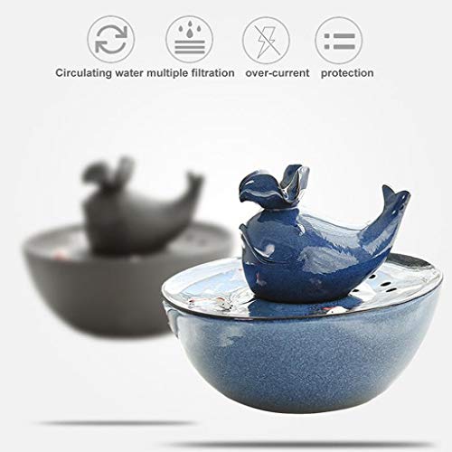 Huisdierbenodigdheden Automatische circulerende Water Dispenser Hond Kat Water Basin Fontein Draagbare Watertank Dispensers Accessoires voor fonteinfonteinen in de tuin (Color : Blue) - Image 6