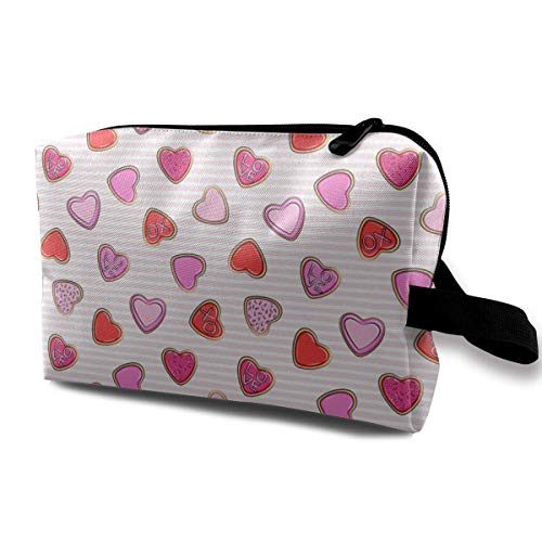 (Escala) Galletas de azúcar del corazón Valentines Pink Stripe CBS Bolsas de...