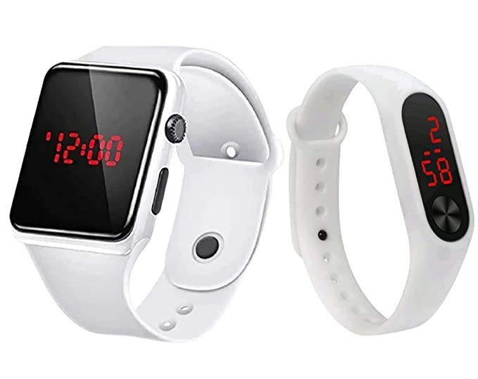 SELLORIA Digital Boys Watch (Black Dial White Colored Strap) (White) (B0BSTD19L4) Amazon Price History, Amazon Price Tracker