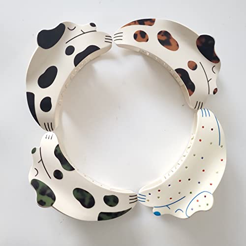 Hair Clips,Claw Clips,Hair Clips For Women,Spotted Dog Claw Clip,Cute Dog Shaped Hair Clip,Eva Hair Clips,Brown #TOP7