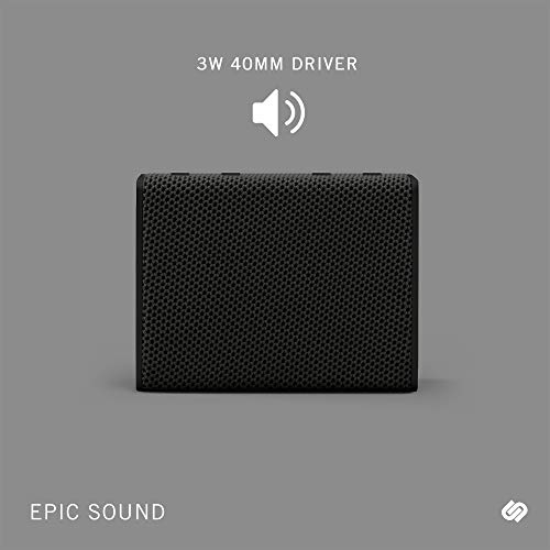 Image of Urbanista Sydney Wireless Pocket-Sized Speaker Bluetooth 5.0, 5-Hour Play Time, Splash-Proof - Black