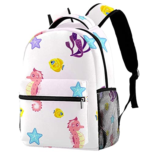 Sac à dos durable requin multicolore 03 au design léger et mignon