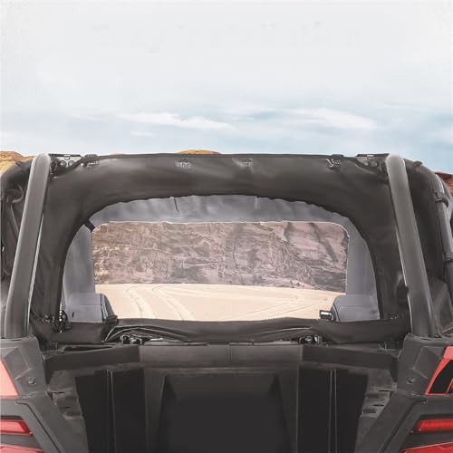 Pare-Brise Arrière Souple Noir Polaris RZR Pro XP Turbo R 2020-2024