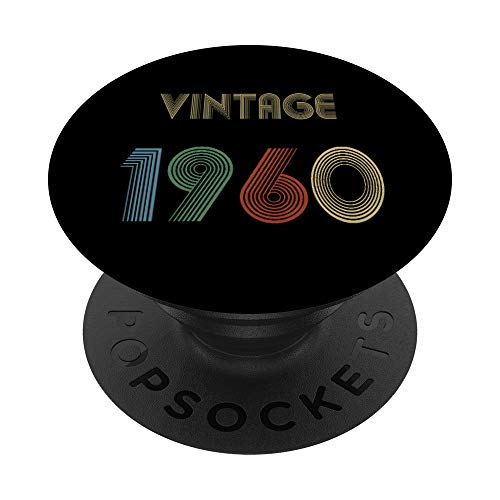 1960 cumpleaños año PopSockets PopGrip: Agarre intercambiable para Teléfonos y Tabletas