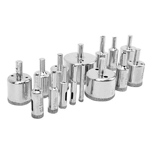 Juego de brocas diamantadas profesionales 15 pz miniatura 3