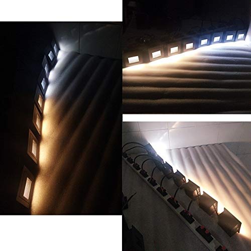 Lampe murale à LED noire 5W IP65 anti-chute pour escalier sombre