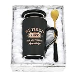 YHRJWN - Retirement Gifts for Men Women 2022 - Funny Retired 2022 Not My Problem Any More Coffee Mug